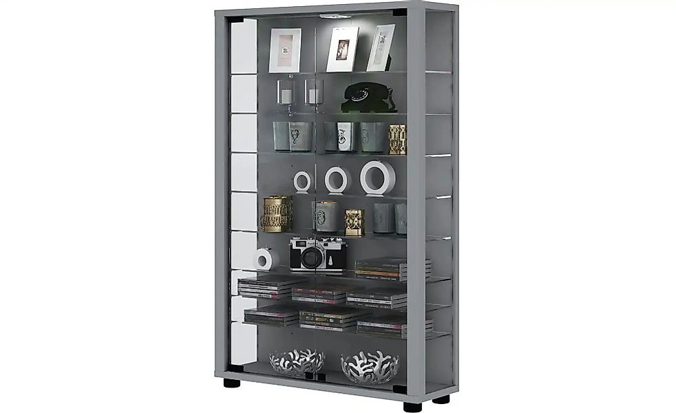 Vitrine  Lumo ¦ silber ¦ Maße (cm): B: 59 H: 90 Schränke > Vitrinen - Höffn günstig online kaufen