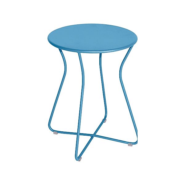 Cocotte Outdoor Hocker / Beistelltisch Maya-Blau günstig online kaufen