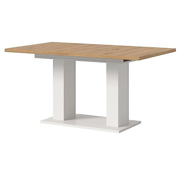 Inn.Furn Esstisch in Eiche und Weiß Ausziehbar 150 - 190 cm Küchentisch Hom günstig online kaufen