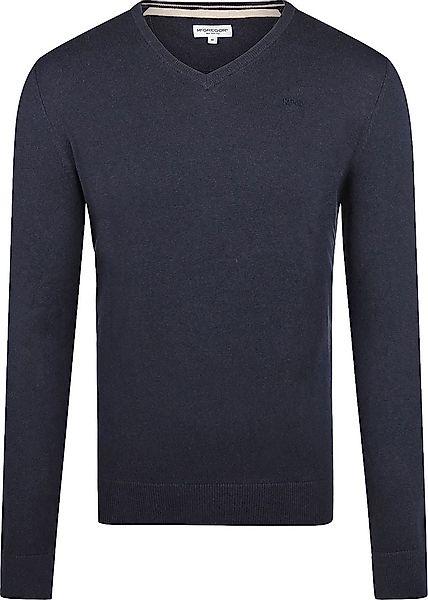 McGregor Pullover Merinowolle V-Ausschnitt Navy - Größe XXL günstig online kaufen