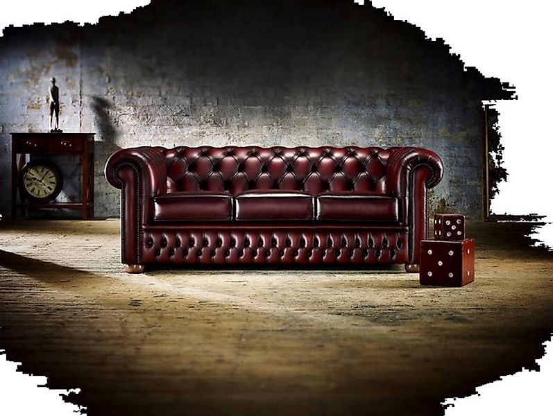 JVmoebel Sofa XXL Sofa 3 Sitzer Couch Chesterfield Polster Sitz Garnitur Le günstig online kaufen