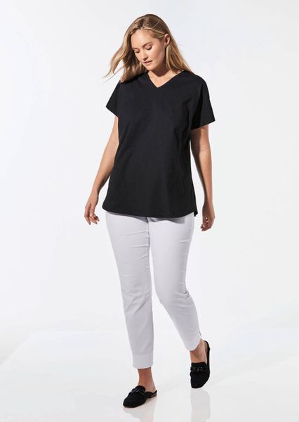 GOLDNER T-Shirt Shirt mit V-Ausschnitt (CURVY, günstig online kaufen