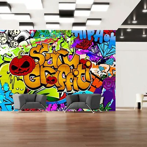 artgeist Fototapete Scary graffiti mehrfarbig Gr. 350 x 245 günstig online kaufen