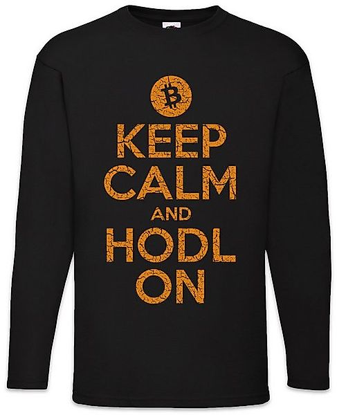 Urban Backwoods Langarmshirt Keep Calm And HODL On Langarm T-Shirt Crypto B günstig online kaufen