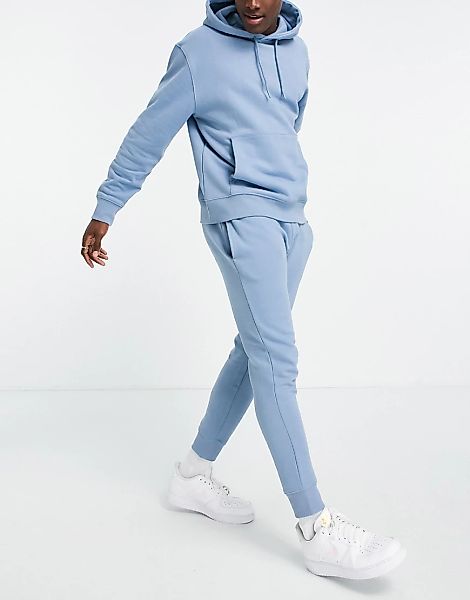 Topman – Jogginghose in verwaschenem Blau, Kombiteil günstig online kaufen