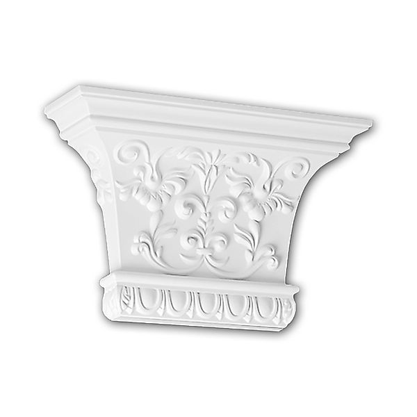 PROFHOME 121007 Pilaster Kapitell Zierelement Flachsäule Wandsäule, 34,5 cm günstig online kaufen