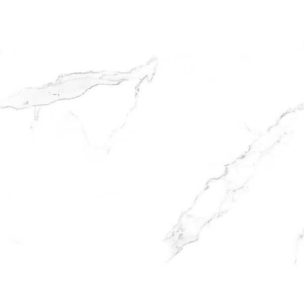 Bodenfliese Statuario Classic Feinsteinzeug Weiß Poliert 60 cm x 60 cm günstig online kaufen