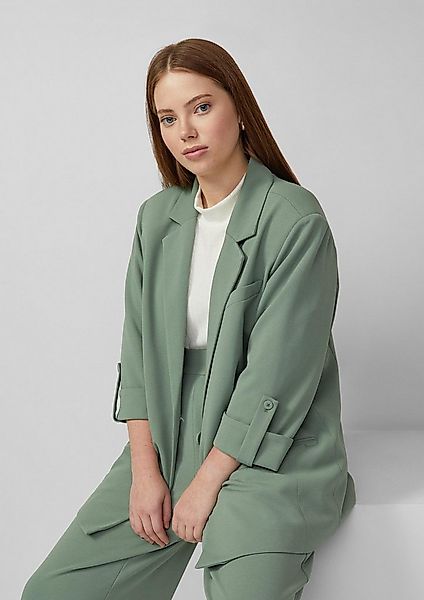 QS Jackenblazer Indoor-Blazer Blazer mit Turn-ups günstig online kaufen
