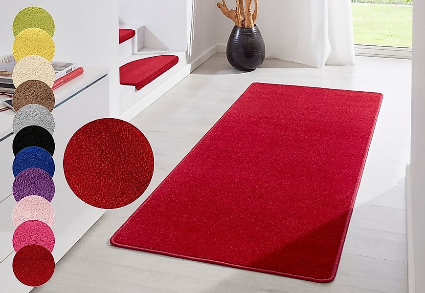 HANSE Home Teppich "Fancy" rechteckig 7 mm Höhe Kurzflor, Läufer, uni, geke günstig online kaufen
