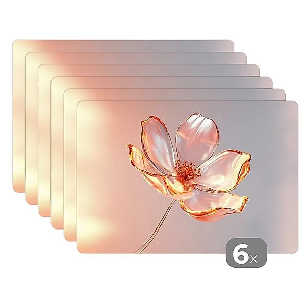 MuchoWow Platzset Gläser - Blume - günstig online kaufen