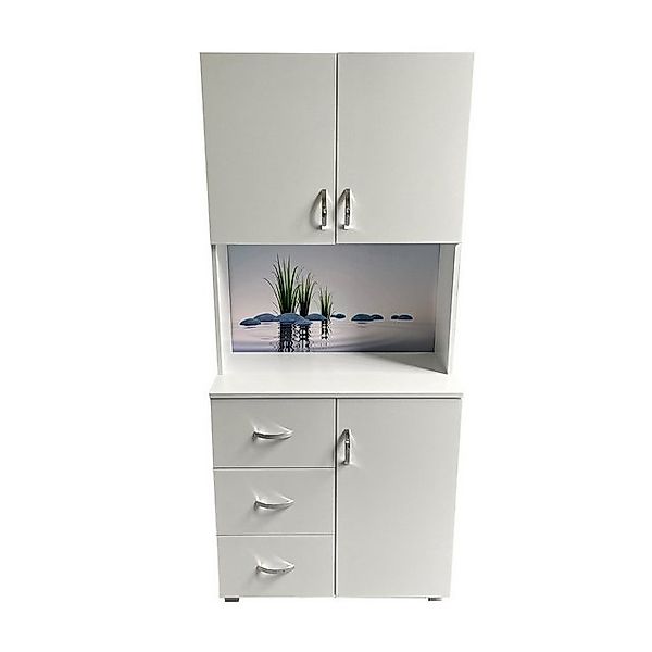 HTI-Living Hochschrank Badschrank Blanca Wellness Motiv Steine (Stück, 1-St günstig online kaufen