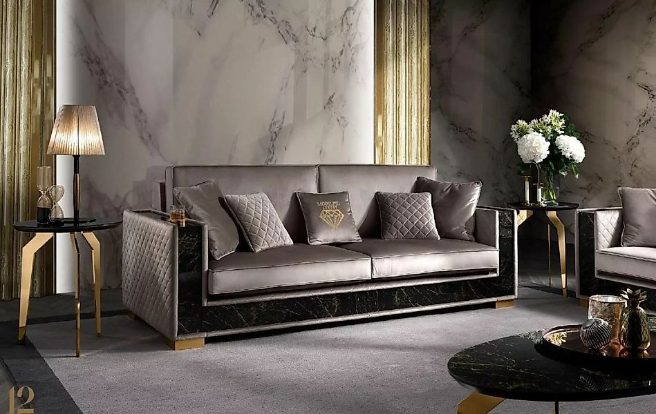 JVmoebel Sofa, Luxus Sofa 3 Sitzer Modern Design Polster Textil Sofas Sitz günstig online kaufen