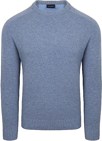 Suitable Lammwolle Pullover Rundhals Hellblau - Größe 3XL günstig online kaufen