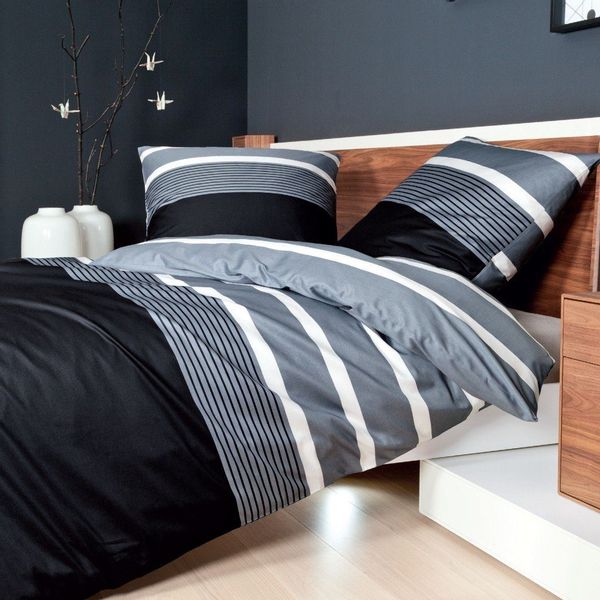 Janine Bettwäsche Bettbezug 155x220 80x80 gestreift günstig online kaufen