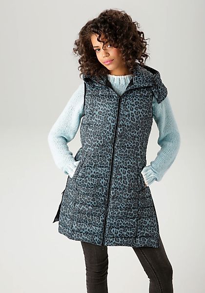 Aniston CASUAL Steppweste im extravaganten Leo-Muster günstig online kaufen