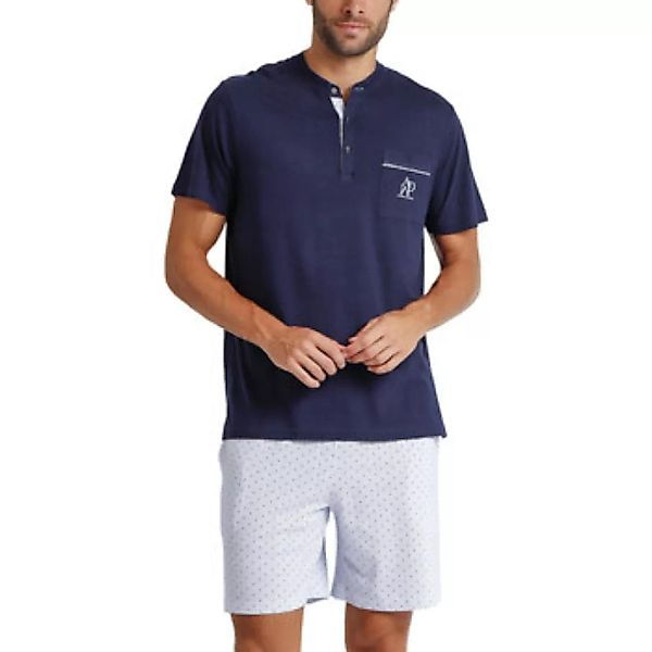 Admas  Pyjamas/ Nachthemden Pyjama Shorts T-Shirt Stripes And Dots günstig online kaufen