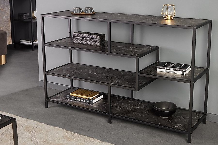 riess-ambiente Standregal SLIM LINE 115cm graphit / schwarz, Einzelartikel günstig online kaufen