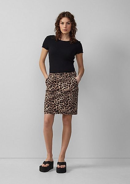 QS Minirock Rock Pencilskirt mit All-over-Print günstig online kaufen