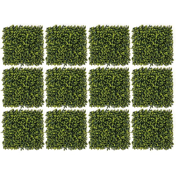 Kunstpflanze, COSTWAY, Pflanzenwand UV-geschützt 50x50x7cm günstig online kaufen