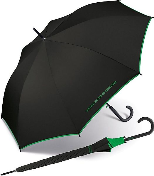 United Colors of Benetton Stockregenschirm großer Regenschirm mit Auf-Autom günstig online kaufen