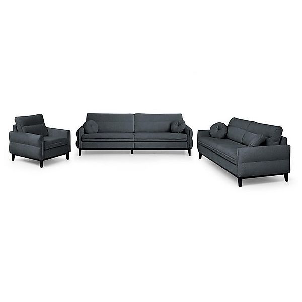 Beautysofa Polstergarnitur in modischer Bouclé-Qualität Belweder 3+2+1, Sof günstig online kaufen