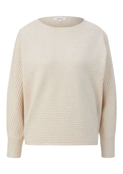 s.Oliver Strickpullover Casual (1-tlg) Fledermausärmel, U-Boot-Ausschnitt, günstig online kaufen