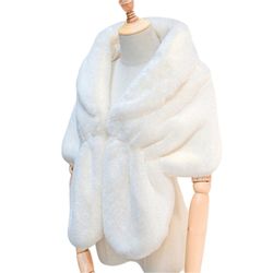 Refttenw Modeschal Hochzeit Bankett Party Kunstpelz günstig online kaufen