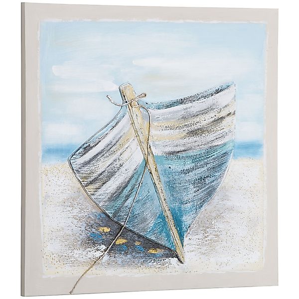 HOMCOM Wandbild Gemälde Wanddekoration handgemalt Leinwandmalerei günstig online kaufen