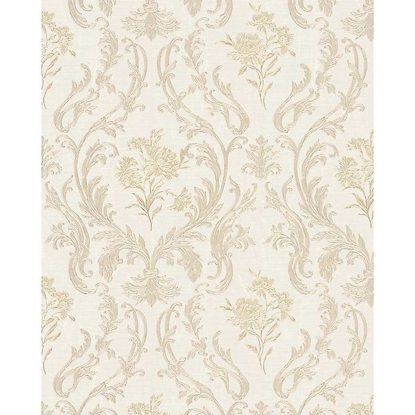 Marburg Vliestapete Floral Klassik Beige-Pearl 10,05 m x 0,53 m FSC® günstig online kaufen