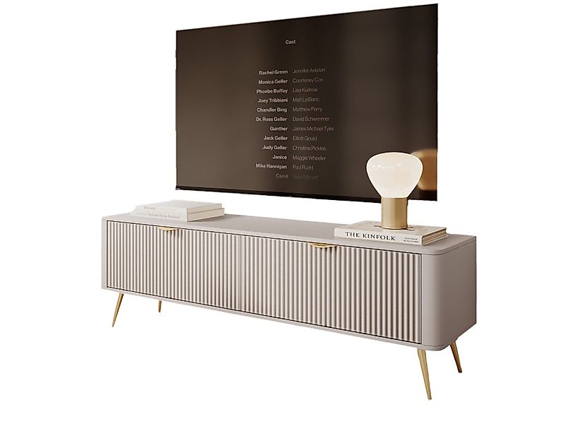 Compleo TV-Schrank mit Lamellen BELLO, TV-Tisch, günstig online kaufen