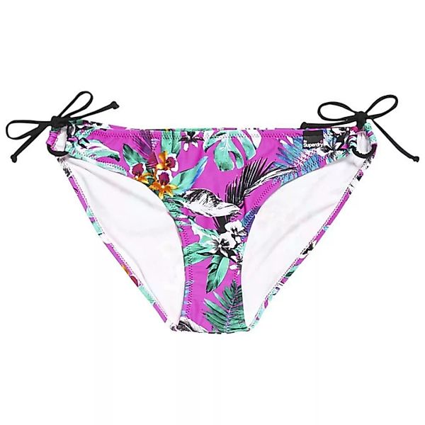 Superdry Electro Tropic Bikinihose Mit Seitlichem Bindeband XL Fluro Pink günstig online kaufen