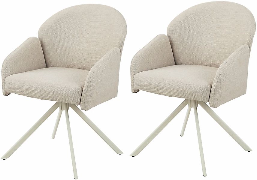 HELA Armlehnstuhl "HOLLY" (Set) 2 Stk.360 drehbar, Armlehnen, Gestell angep günstig online kaufen