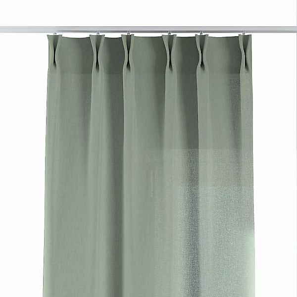 Vorhang mit flämischen 2-er Falten, grün, Sensual Premium (144-56) günstig online kaufen