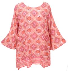 Guru-Shop Longbluse Tunika mit Trompetenärmeln für günstig online kaufen