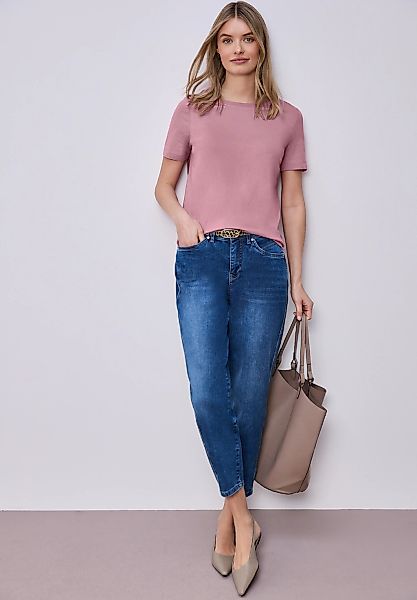 STREET ONE T-Shirt in Unifarbe günstig online kaufen