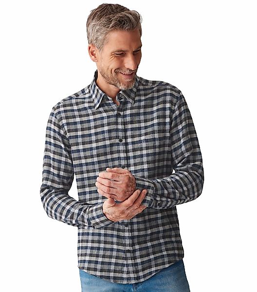 CASAMODA Langarmhemd "CASAMODA Freizeithemd kariert" günstig online kaufen