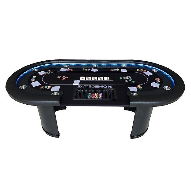 HOME DELUXE Spieltisch Pokertisch FULL HOUSE 215 x 106 x 78 cm, (inkl. Getr günstig online kaufen