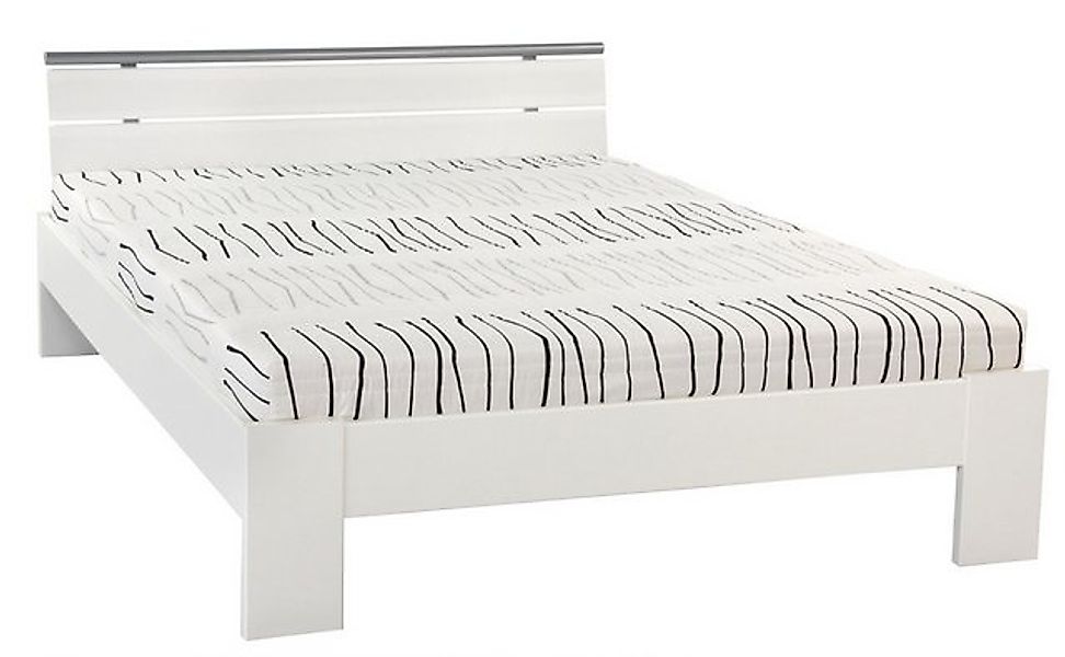 expendio Bett Cortina, Jugendbett 140x200 cm weiß mit Lattenrost und Matrat günstig online kaufen
