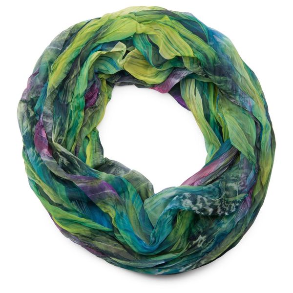 styleBREAKER Loop Loop mit Feder Muster, günstig online kaufen