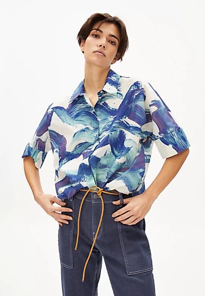 Kaaley Brush Strokes - Damen Bluse Aus Bio-baumwolle günstig online kaufen