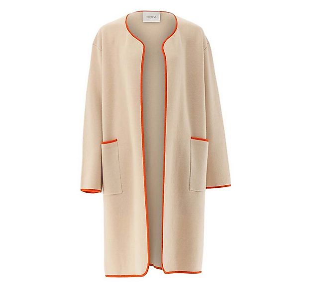 Herzensangelegenheit Wollmantel Herzens Mantel aus Woll-Kaschmir-Mix mit Re günstig online kaufen