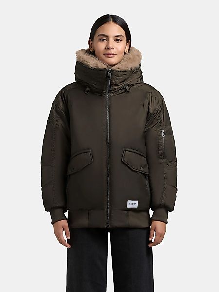 khujo Bomberjacke "Cela" mit Kapuze Oversize Winterjacke mit abnehmbarem Ku günstig online kaufen