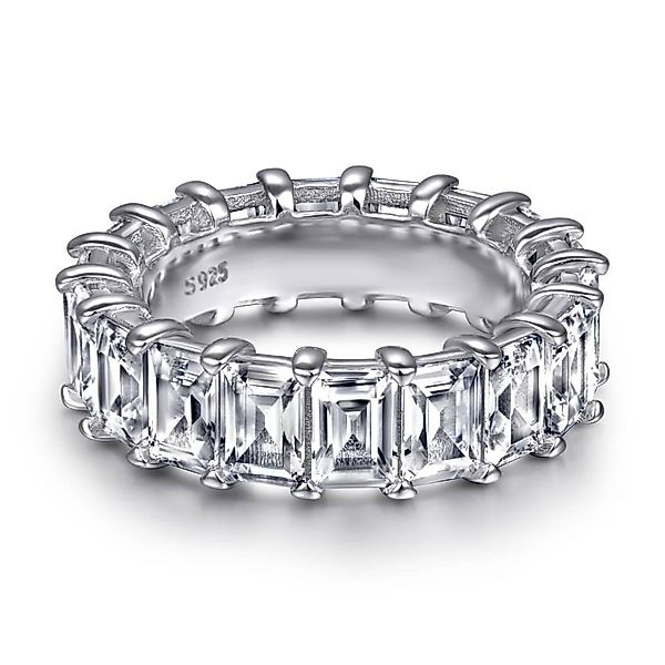 Lisandra Scott Silberring 18K Funkelnder Baguette günstig online kaufen