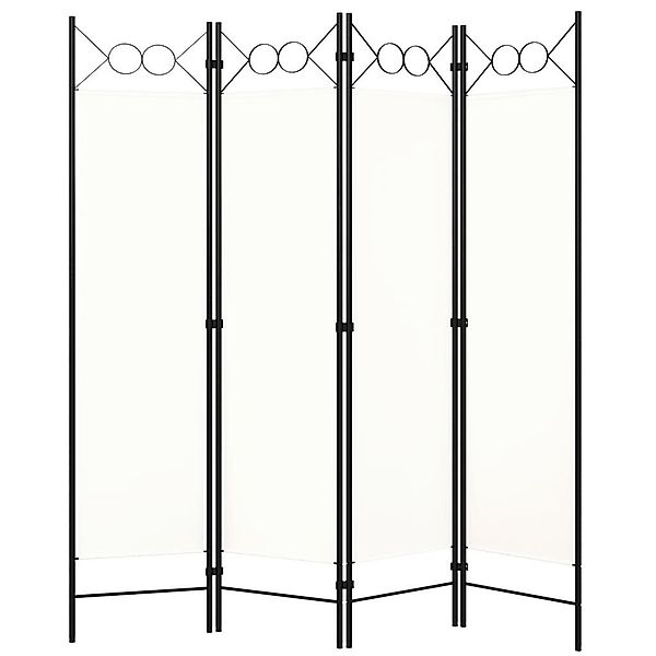 vidaXL Raumteiler 4-tlg. Raumteiler Weiß 160x180 günstig online kaufen