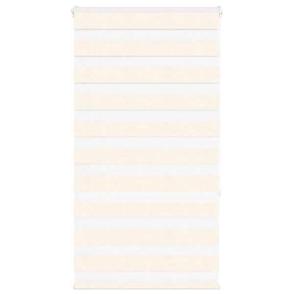 vidaXL Doppelrollo Marmorbeige 85x150 cm Stoffbreite 80,9 cm Polyester 4014 günstig online kaufen