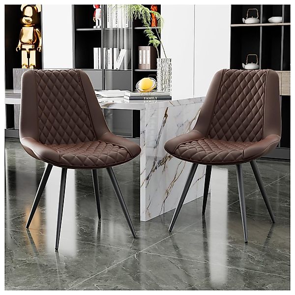 HTI-Living Esszimmerstuhl Esszimmerstuhl Astrid 2er-Set Kunstleder günstig online kaufen