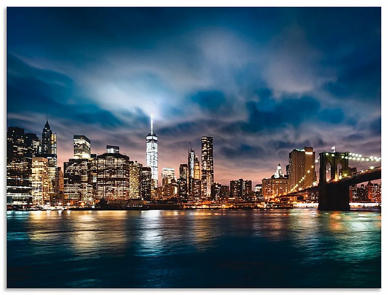 Artland Küchenrückwand "Sonnenaufgang über Manhattan", (1 tlg.), Alu Spritz günstig online kaufen
