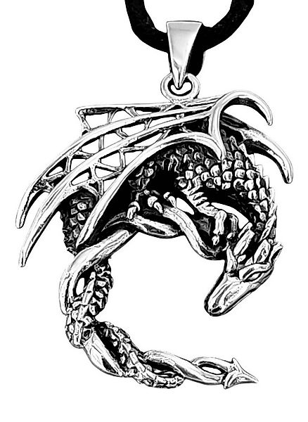 Kiss of Leather Kettenanhänger Drachen Drache Dragon Kettenanhänger Nr. 288 günstig online kaufen