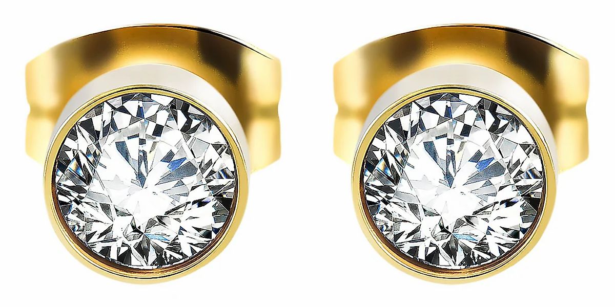 Adelia´s Paar Ohrhänger "Damen Ohrringe – Ohrstecker aus Edelstahl mit Zirk günstig online kaufen