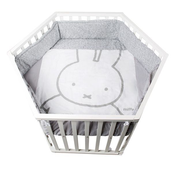 roba Laufgitter "miffy, weiß, 6-eckig" bis 15 kg mit Stoffeinlage und Nestc günstig online kaufen